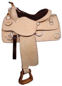 16" Premium leather Double T training saddle
